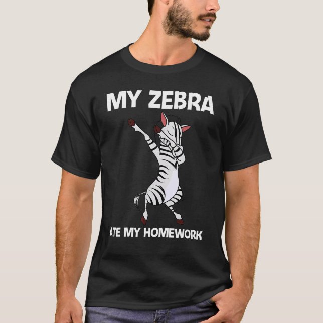 Zebra För barn Boys African Zoo Animal T Shirt (Framsida)