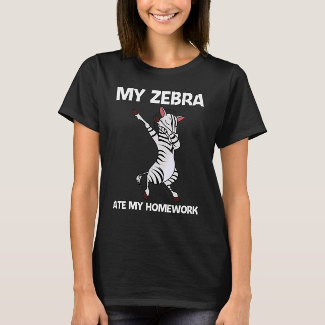 Zebra För barn Boys African Zoo Animal T Shirt (Framsida)