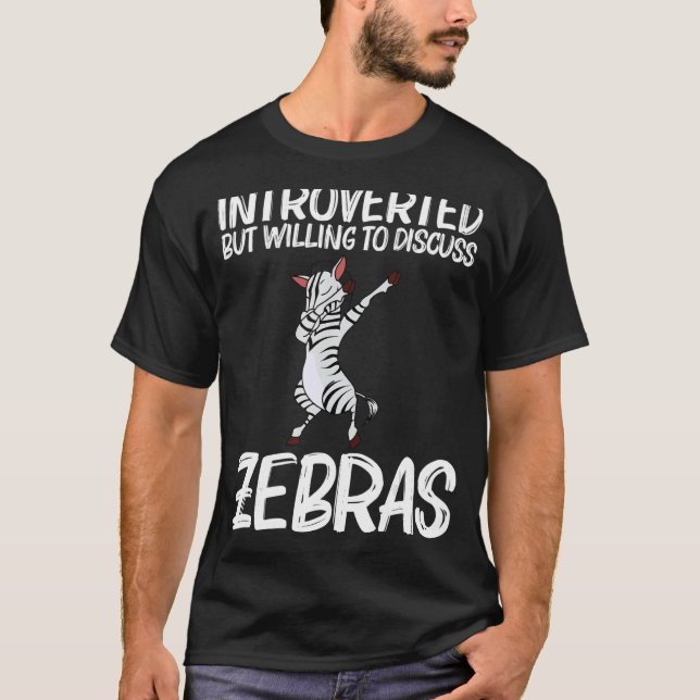Zebra För Män Kvinnor Afrikanska Zoo Djur  1 T Shirt (Framsida)