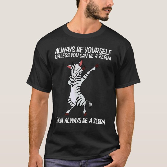 Zebra For Men Women African Zoo Animal  5 T Shirt (Framsida)