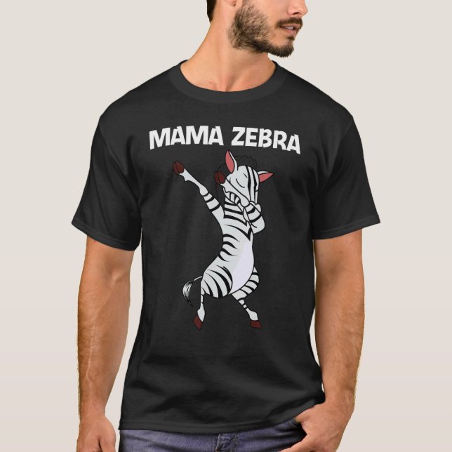 Zebra For Women Mom African Zoo Animal  1 T Shirt (Framsida)