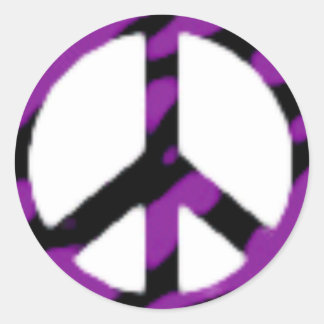 zebra-fredstecken runt klistermärke