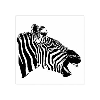 Zebra Frimärke Stämpel