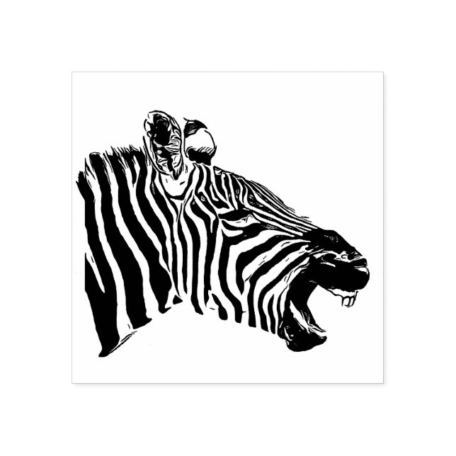 Zebra Frimärke Stämpel (Tryck)