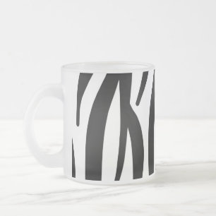 Zebra Frostad Glasmugg