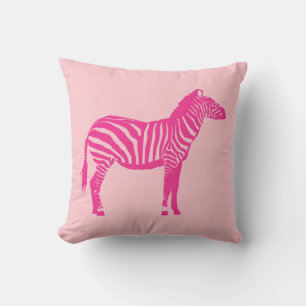 Zebra - Fuchsia och ljusa rosa Kudde