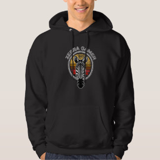 Zebra Gamer Can't Hear You I'm Gaming Zebra Gamer  Hoodie