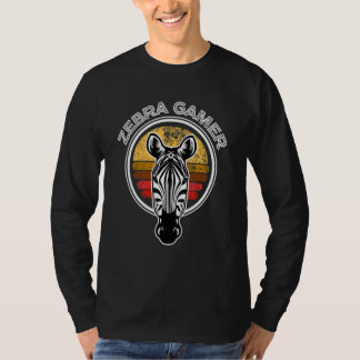 Zebra Gamer Can't Hear You I'm Gaming Zebra Gamer T Shirt