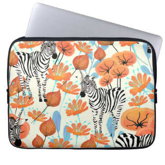 Zebra Garden Laptop Fodral