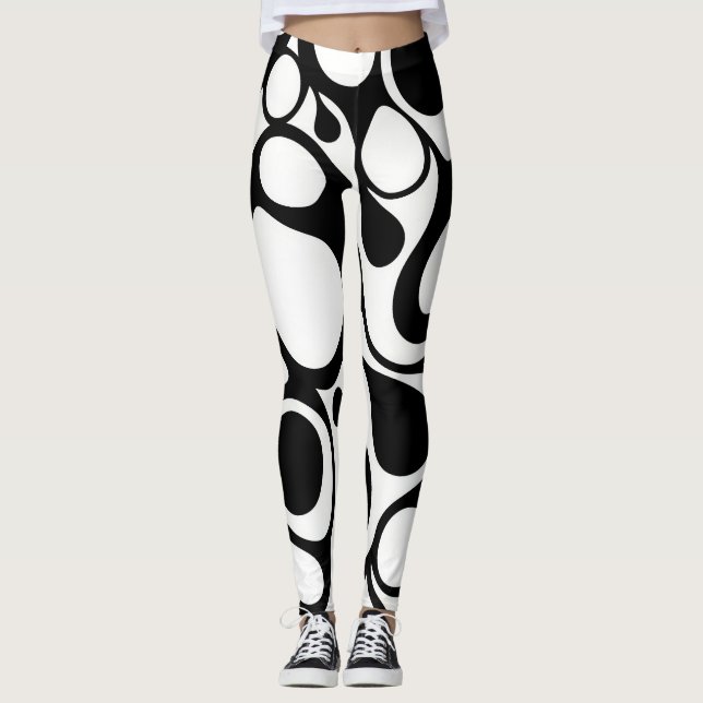 Zebra gone wrong Leggings (Framsida)