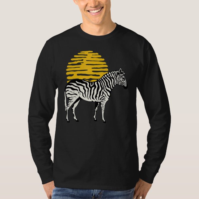 Zebra Graphic Cute Print Kärlek Nature Zebror Wild T Shirt (Framsida)