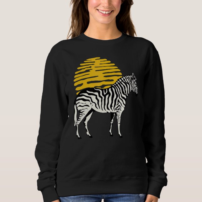 Zebra Graphic Cute Print Kärlek Nature Zebror Wild T Shirt (Framsida)