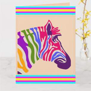 Zebra Greeting Card Kort