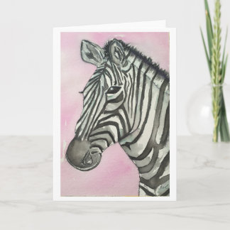 Zebra Greeting Card Kort