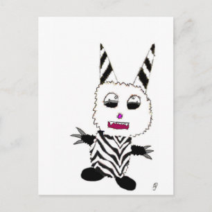 Zebra gremlin vykort