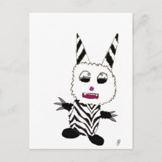 Zebra gremlin vykort