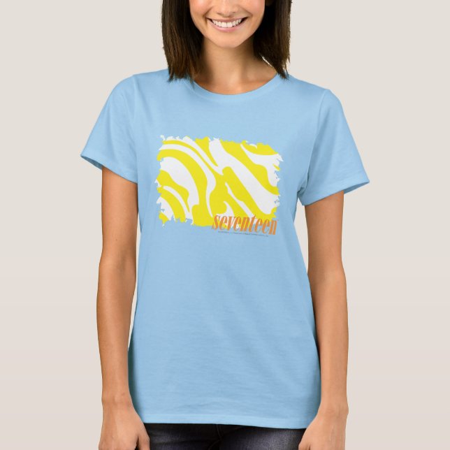 Zebra Gult 2 T-shirt (Framsida)