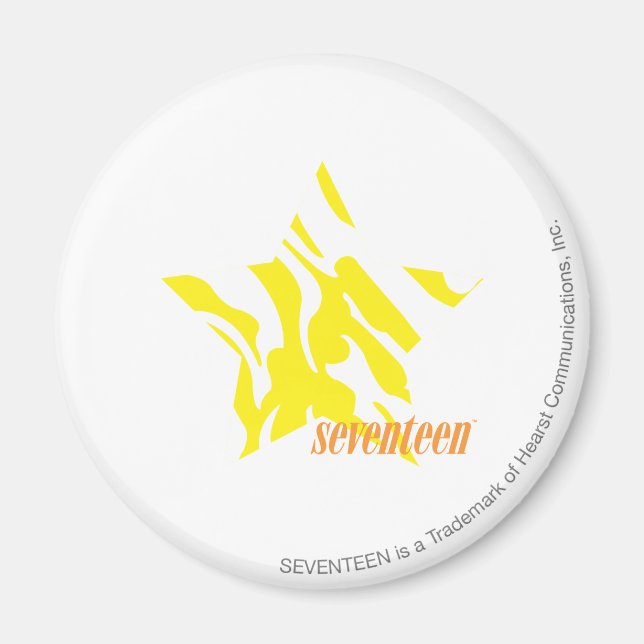 Zebra Gult 3 Magnet (Framsidan)