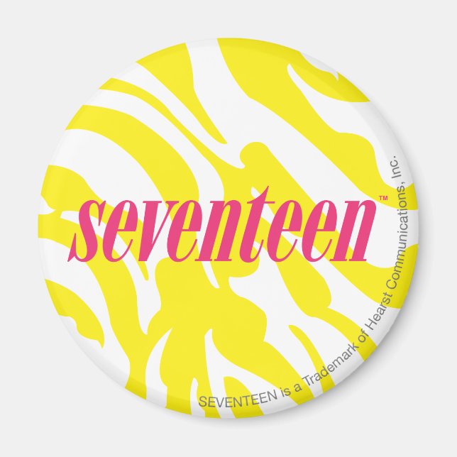 Zebra Gult Magnet (Framsidan)