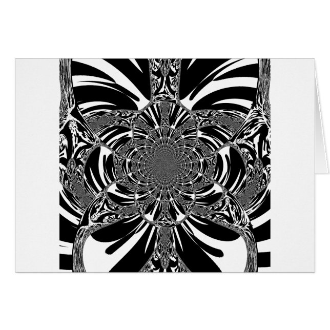 Zebra Hälsningskort (Framsidan Horizontal)