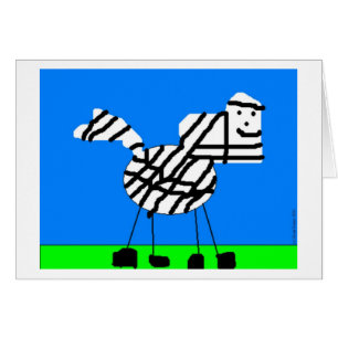 Zebra Hälsningskort