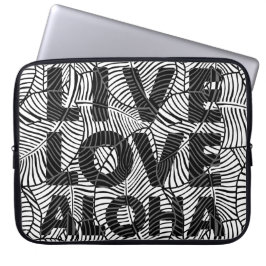 Zebra Handflatan Aloha Hawaiian Tropical Wetdress Laptop Fodral