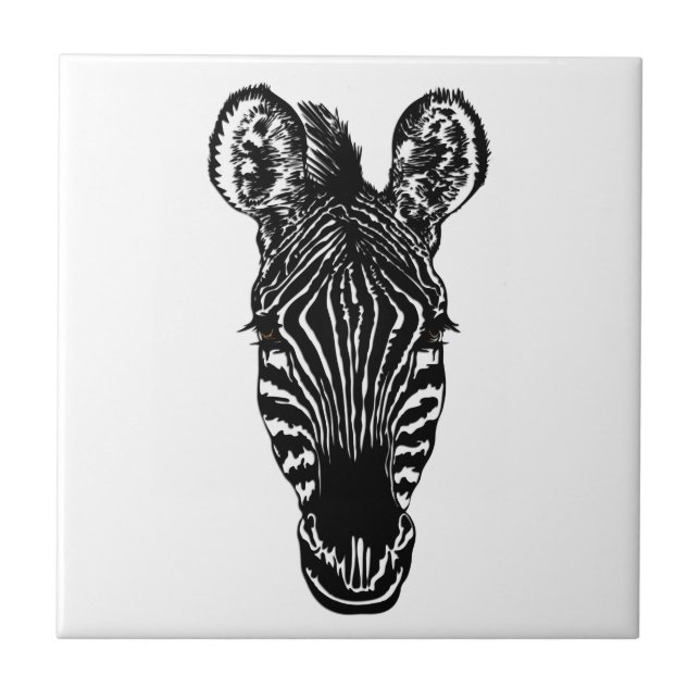 Zebra Head Kakelplatta (Framsidan)
