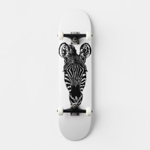 Zebra Head Skateboard Bräda 20,5 Cm