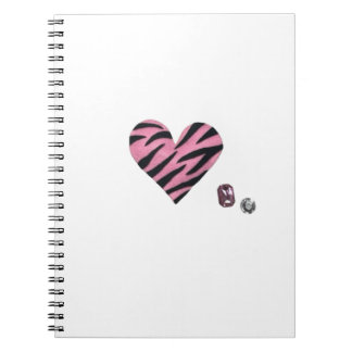 Zebra-heart Anteckningsbok