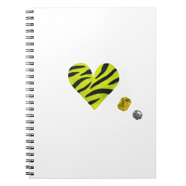 Zebra-heart Anteckningsbok (Framsidan)