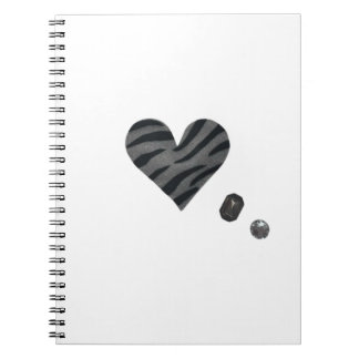 Zebra-heart Anteckningsbok