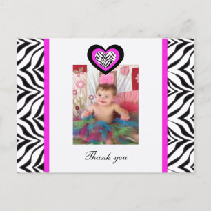 Zebra Heart: Bild: Tack vykort