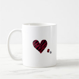 Zebra-heart Kaffemugg