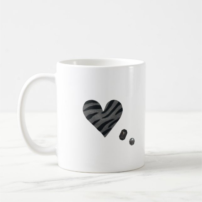 Zebra-heart Kaffemugg (Vänster)