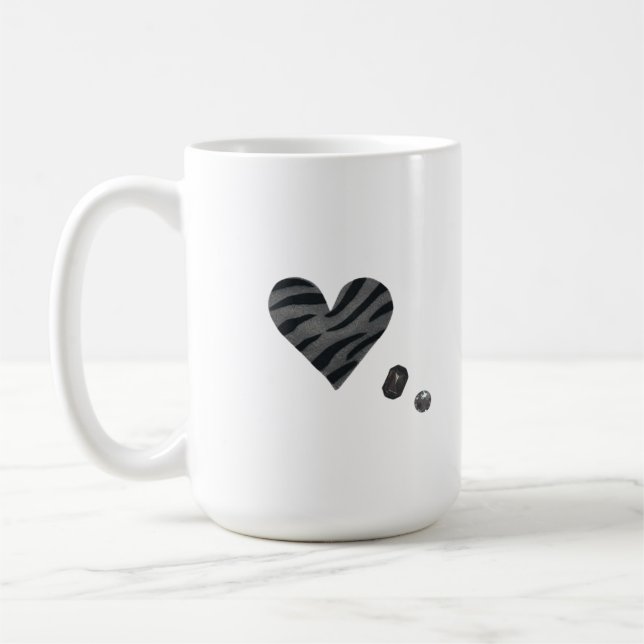 Zebra-heart Kaffemugg (Vänster)