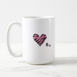 Zebra-heart Kaffemugg
