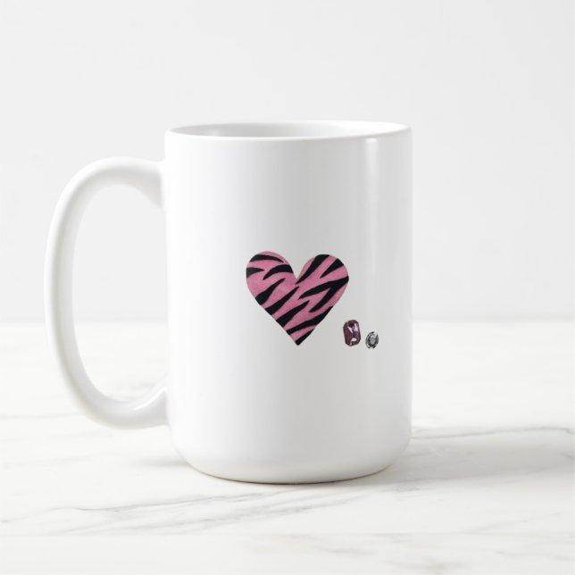 Zebra-heart Kaffemugg (Vänster)