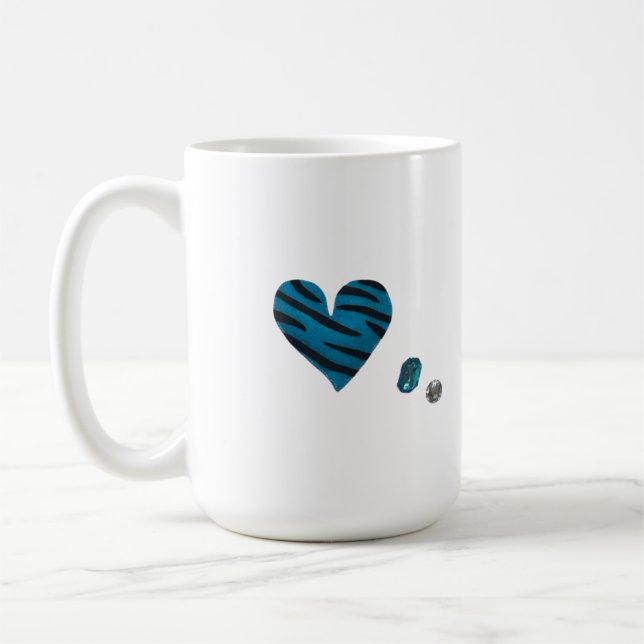 Zebra-heart Kaffemugg (Vänster)
