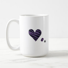 Zebra-heart Kaffemugg