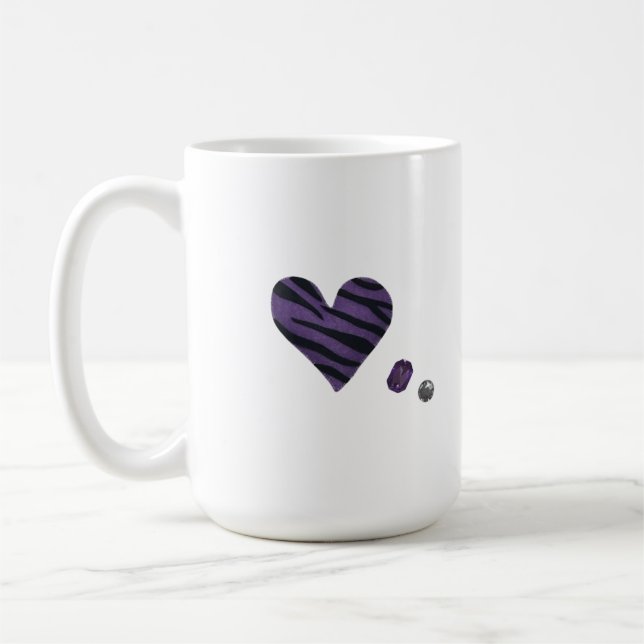 Zebra-heart Kaffemugg (Vänster)
