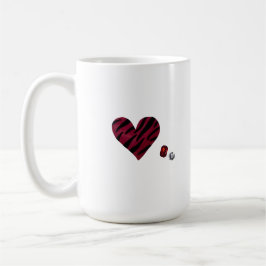 Zebra-heart Kaffemugg