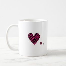 Zebra-heart Kaffemugg
