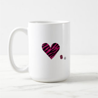 Zebra-heart Kaffemugg