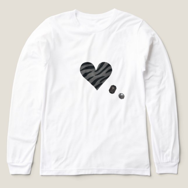 Zebra-heart T Shirt (Design framsida)