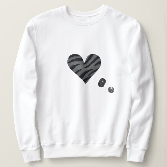 Zebra-heart T Shirt (Design framsida)
