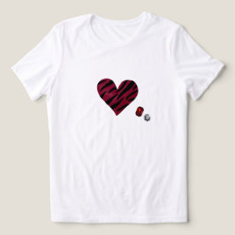 Zebra-heart T Shirt