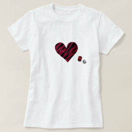 Zebra-heart T Shirt