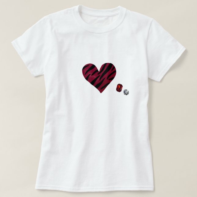 Zebra-heart T Shirt (Design framsida)