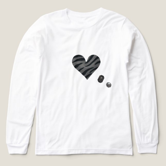 Zebra-heart T Shirt (Design framsida)