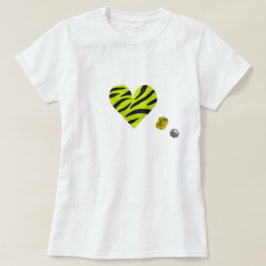 Zebra-heart T Shirt